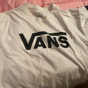 Vans white tee